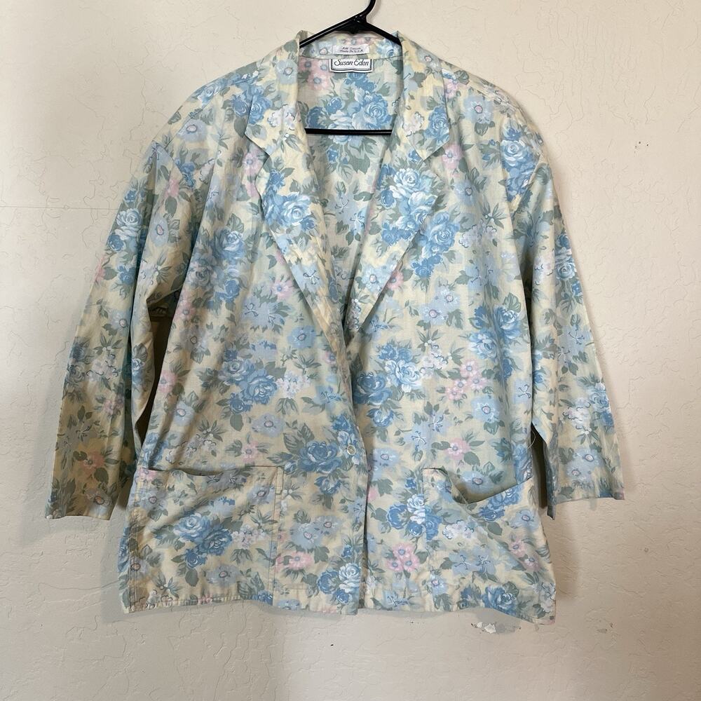 Vintage Susan Eden Floral Blazer Jacket